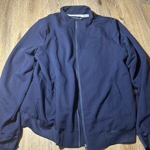 Fabletics Women Scrub Jacket Navy Blue